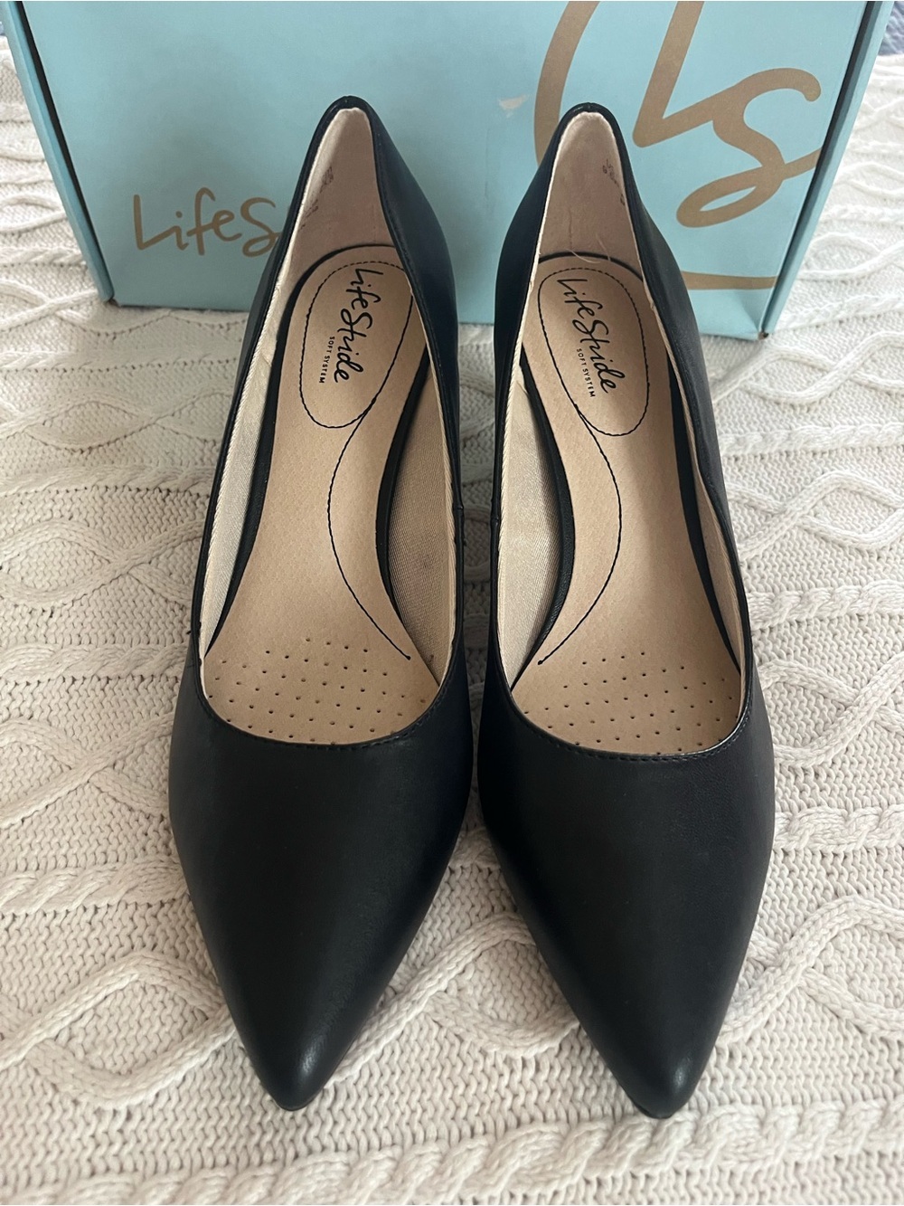 New! Life Stride “Soft System”Savvy Pump, Black, Women’s Size 9.5 W